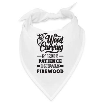 Wood Carving Minus Patience Woodsman Woodworking - Bandana - Weiß - Vorne