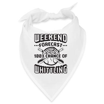 Weekend Forecast 100% Chance Logger Wood Carver - Bandana - Weiß - Vorne