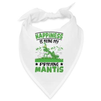 Gottesanbetterin Glück Mantis - Bandana - Weiß - Vorne