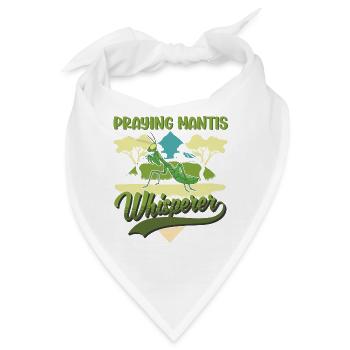 Gottesanbeterin Flüsterer Mantis Fangschrecke - Bandana - Weiß - Vorne