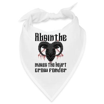 Satan Beelzebub Teufel Gothic Pentagram Mystisch - Bandana - Weiß - Vorne