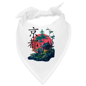 Japanese Dojo - Bandana - Weiß - Vorne