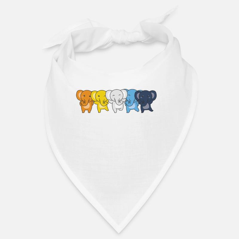 Aroace Flag Pride LGBTQ Mignon éléphant Bandana