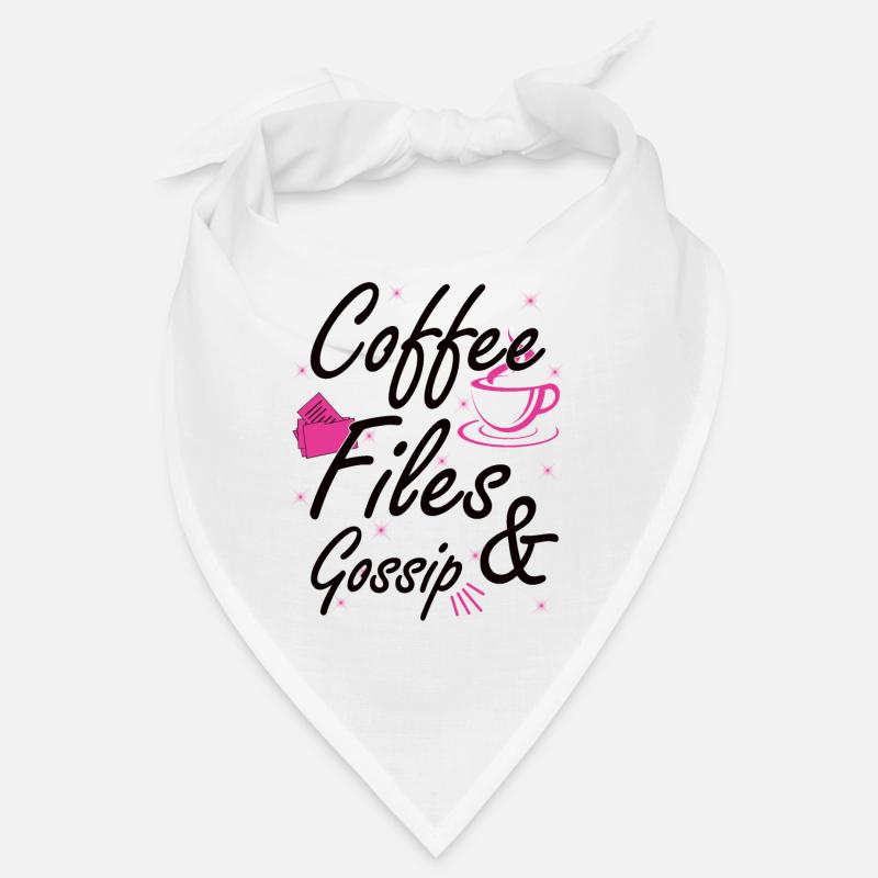 Kaffee, Dateien Und Klatsch - HR -Mitarbeiter Bandana
