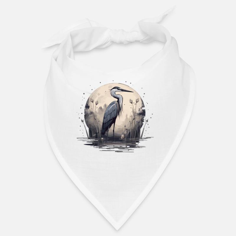 Majestätischer Graureiher Bandana