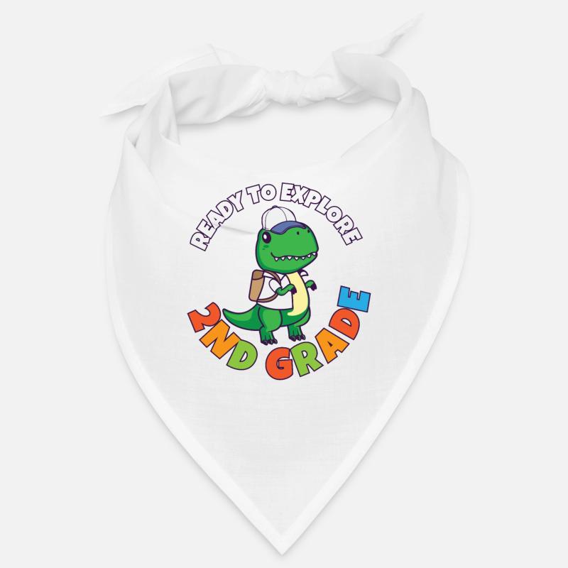 Back To School Day Ready to Explore 2nd Grade Trex Bandana