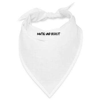 Feuerwehr - Mutig und bereit - Bandana - Weiß - Vorne