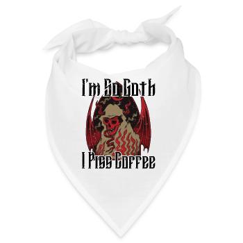 Satan Beelzebub Teufel Gothic Pentagram Mystisch - Bandana - Weiß - Vorne