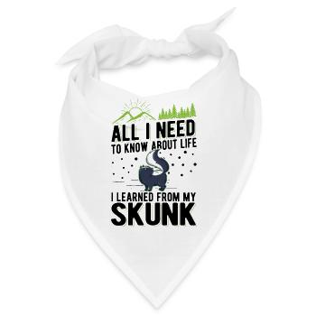 Skunk Spruch Stinktier - Bandana - Weiß - Vorne