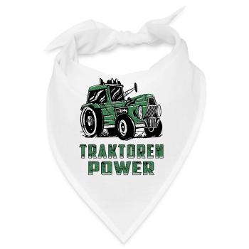 TRAKTOR TRAKTOREN POWER - Bandana - Weiß - Vorne