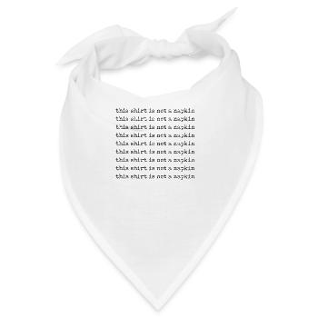Dies ist keine Serviette - Messy People - Feinschmecker - Bandana - Weiß - Vorne