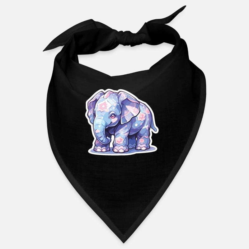 Éléphant Éléphant Éléphant Bébé Pachyderme Bandana