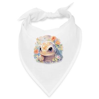 Schildkröte Echse Schildkröte Baby Schildkröten - Bandana - Weiß - Vorne