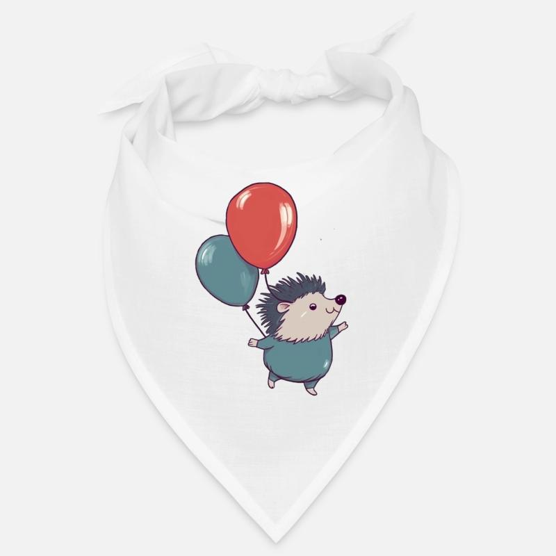 Petit hérisson avec ballons Bandana