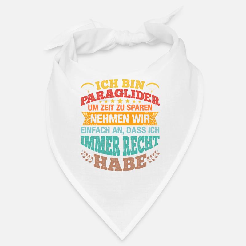 Gleitschirmflieger Ich bin Paraglider Pilot Bandana