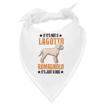 Lagotto Romagnolo Wasserhund - Bandana - Weiß - Vorne