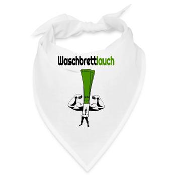 Waschbrettbauch Lauch Fitness trainiert - Bandana - Weiß - Vorne
