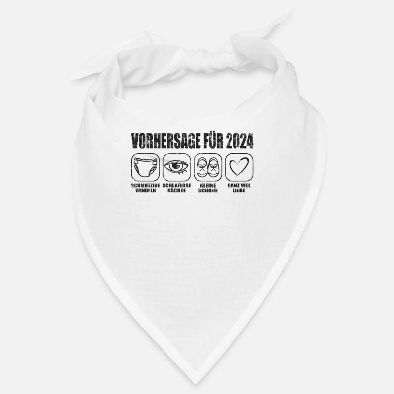 Vorhersage 2024 Werdende Eltern Babybauch Bandana
