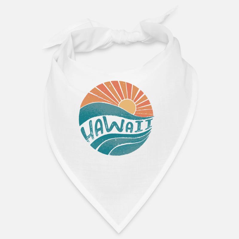 Hawaï - Bandana - blanc