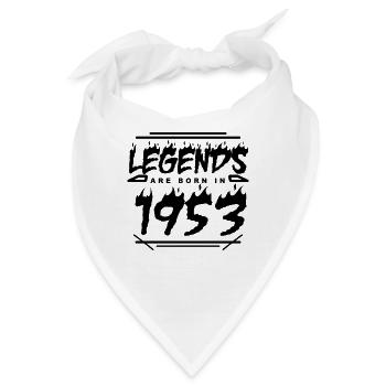 1953 - Jahrgang 1953 - Baujahr 1953 - Bandana - Weiß - Vorne