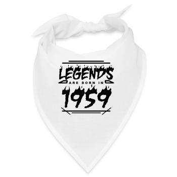 1959 - Jahrgang 1959 - Baujahr 1959 - Bandana - Weiß - Vorne