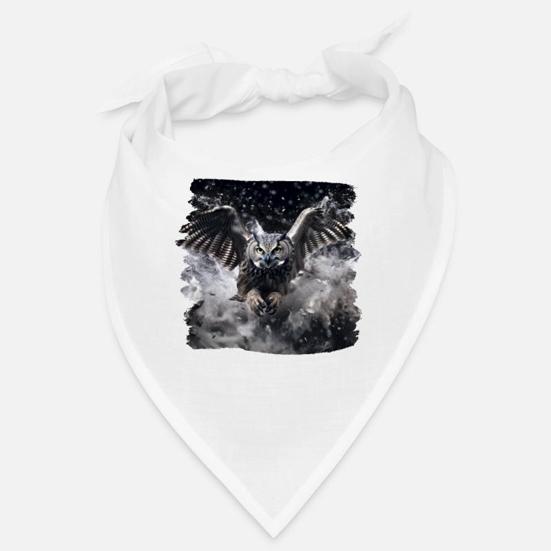 Eulen Kauz Owl Uhu Nachteule Eule Bandana