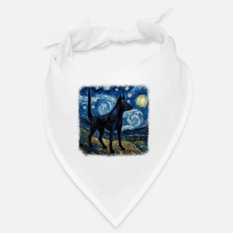 Nuit étoilée australienne Kelpie Van Gogh Bandana