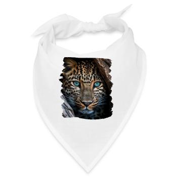 Leoparden Leoparde realistic Leopard - Bandana - Weiß - Vorne