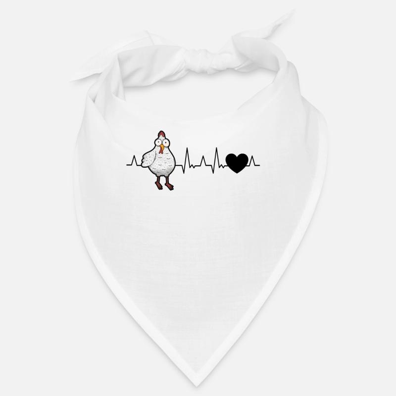 Chickens Heartbeat Chicken Farmer Bandana