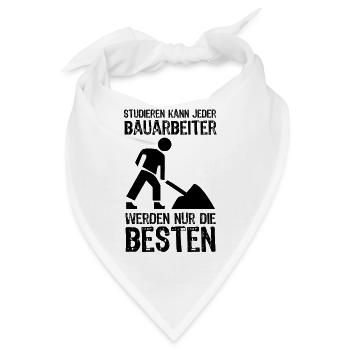 Bauarbeiter - Bandana - Weiß - Vorne