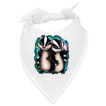 SKUNKS LUSTIG - Bandana - Weiß - Vorne