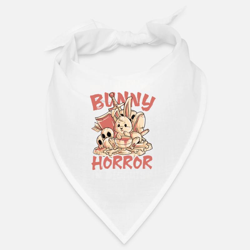Horror Rabbit Murder Horror Movie Fan Goth Gothic Bandana