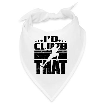 I'd Climb That Indoor Climbing Bouldering Climber - Bandana - Weiß - Vorne