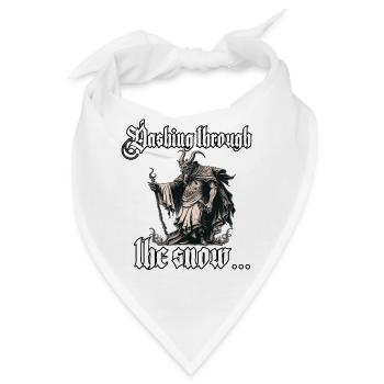 Krampus T-Shirt Der furchterregende Weihnachtsmann - Bandana - Weiß - Vorne