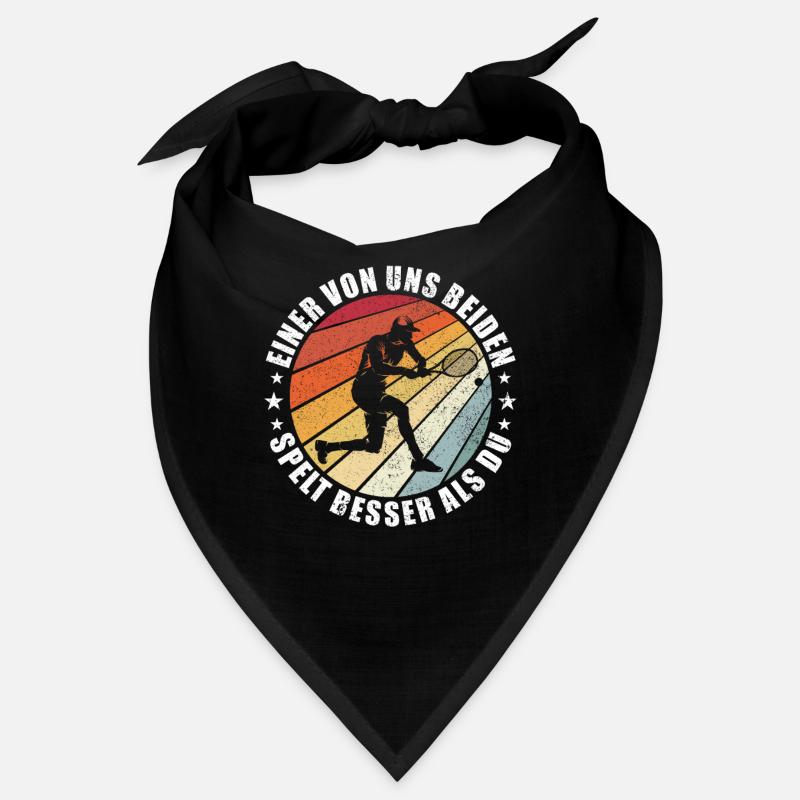 Einer von uns Beiden spielt besser - lustig Tennis Bandana