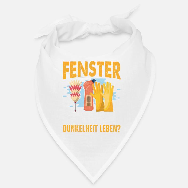 Fenster putzen oder in Dunkelheit leben Sarkasmus Bandana