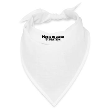 Feuerwehr - Mutig in jeder Situation - Bandana - Weiß - Vorne