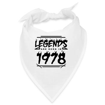 1978 - Jahrgang 1978 - Baujahr 1978 - Bandana - Weiß - Vorne