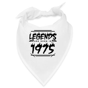 1975 - Jahrgang 1975 - Baujahr 1975 - Bandana - Weiß - Vorne