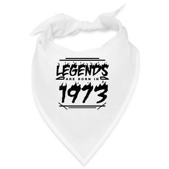1973 - Jahrgang 1973 - Baujahr 1973 - Bandana - Weiß - Vorne