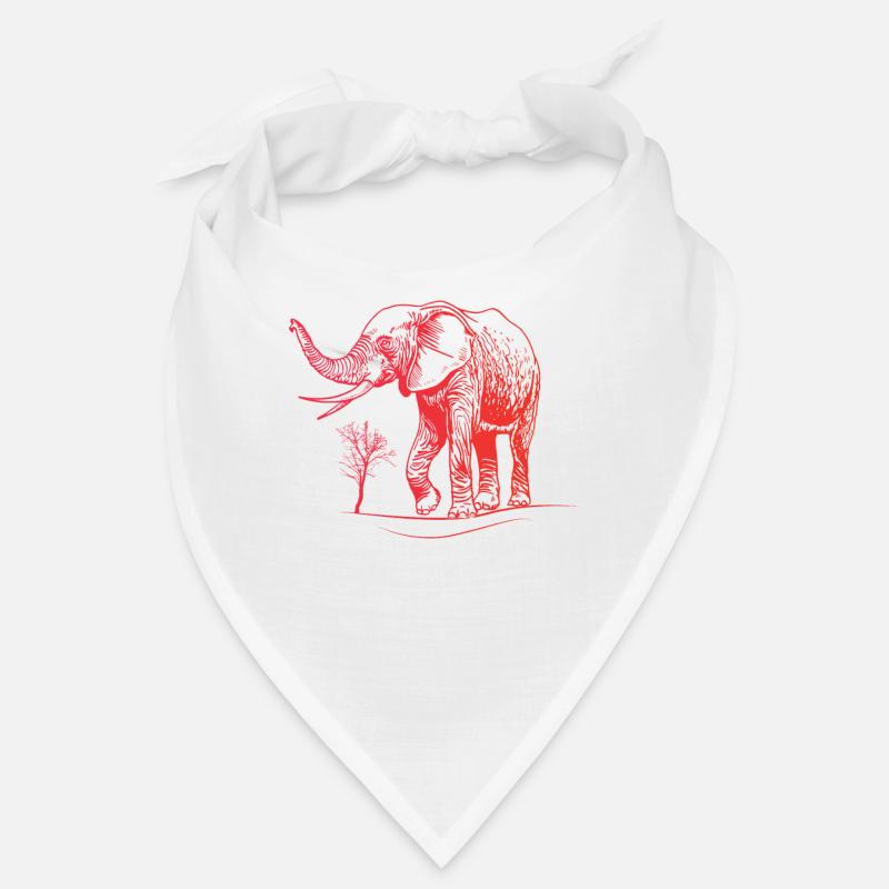 Elefant Kinder Rot Elefant Bandana