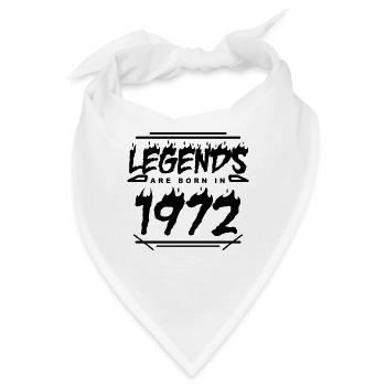 1972 - Jahrgang 1972 - Baujahr 1972 - Bandana - Weiß - Vorne