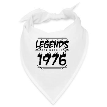 1976 - Jahrgang 1976 - Baujahr 1976 - Bandana - Weiß - Vorne