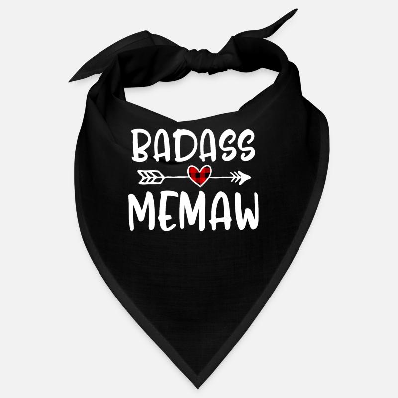 Badass Memaw Muttertag Büffel Plaid Bandana