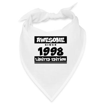 1998 - Jahrgang 1998 - Fantastisch seit 1998 - Bandana - Weiß - Vorne