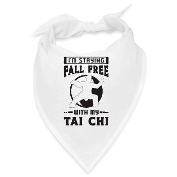 I'm Staying Fall Free With My Qigong Tai Chi Lover - Bandana - Weiß - Vorne