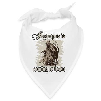 Krampus Shirt Das Böse erwacht - Bandana - Weiß - Vorne