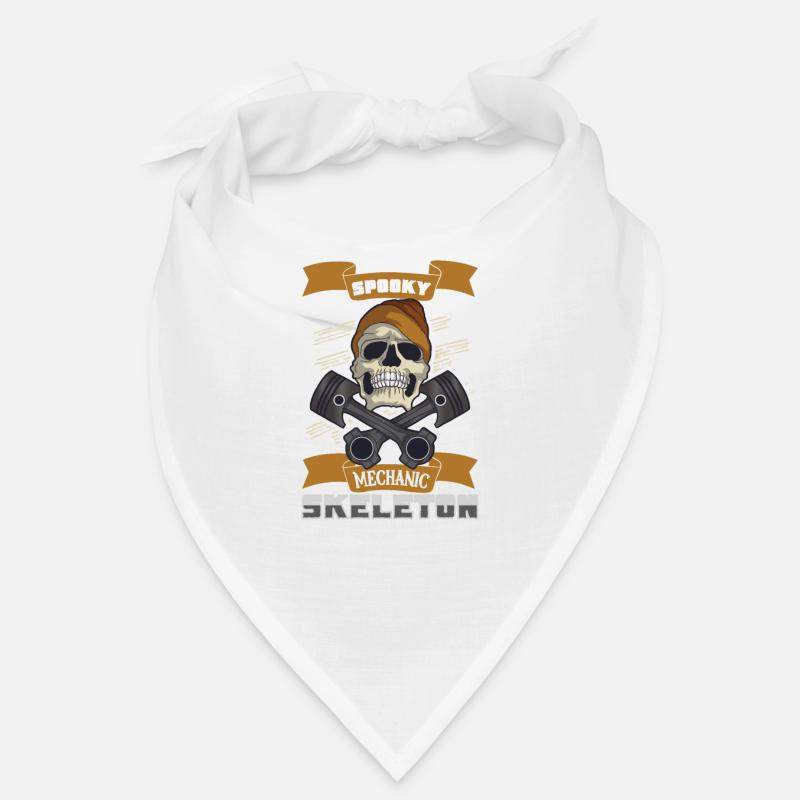 Skeleton Mechanic Horror Garage Funny Bones Spooky Bandana