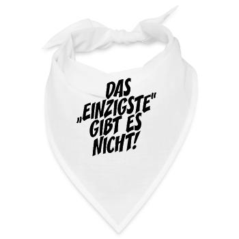 Das Einzigste Gibt Es Nicht Grammatik Germanistik - Bandana - Weiß - Vorne