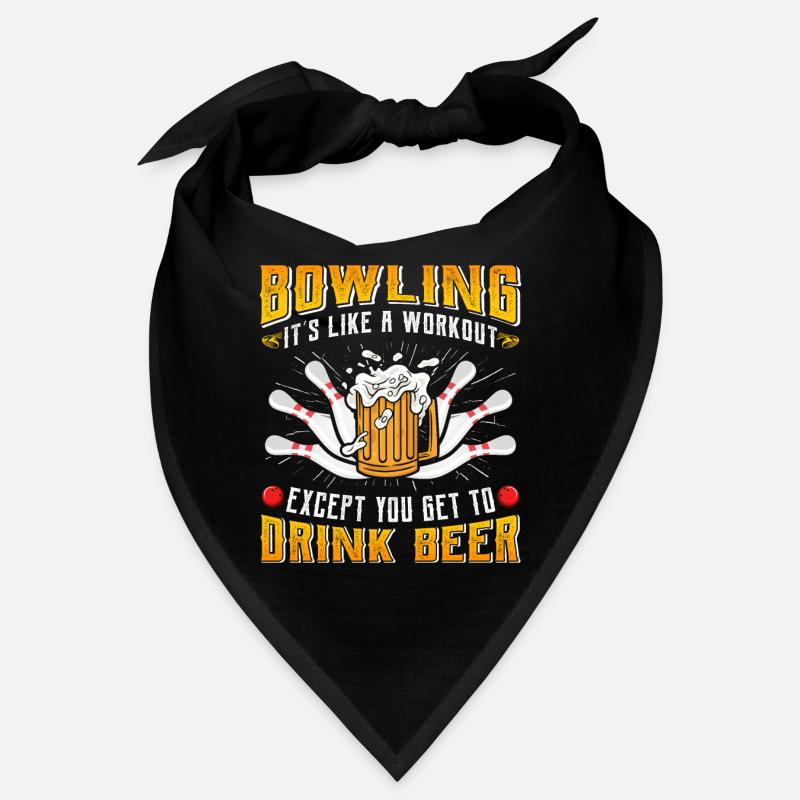 Bowling is like a Workout Biertrinker Bowler Bandana
